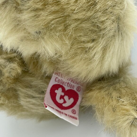 TY ATTIC TREASURE CAREY the Dog Retired Jointed Plush w/Lace Hat & Vest - Picture 5 of 7